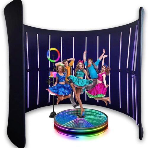 LED Infinity enclosed Photo Booth Backdrop